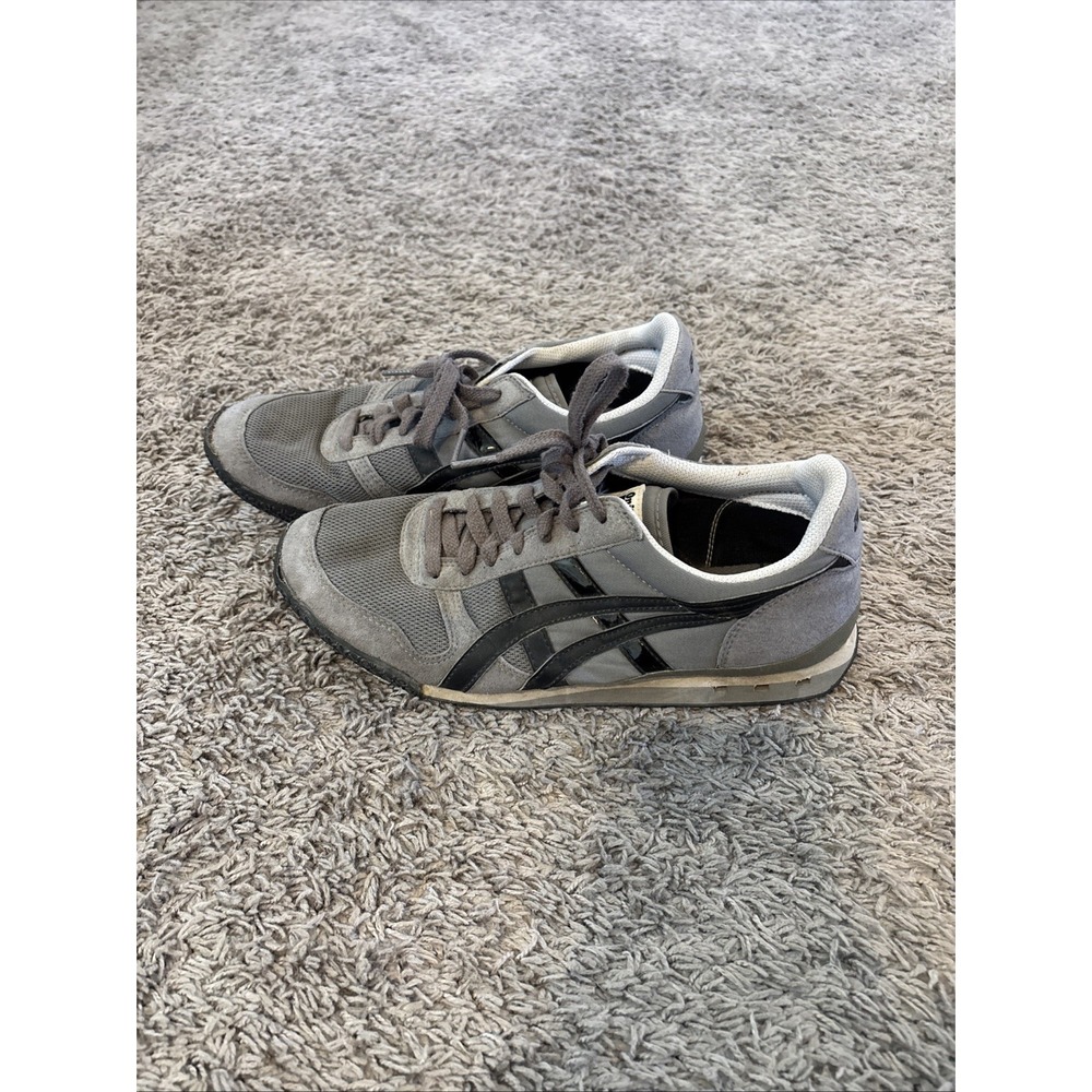 Onitsuka Tiger Ultimate 81 Gray/Black Low Top Sneakers HN201 size 7.5